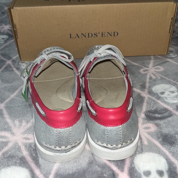 Land’s End Silver metallic and hot pink boat shoe size 8 NWT. - Picture 8 of 13